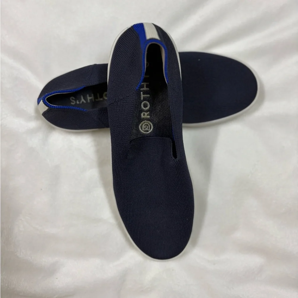 Rothy's Men's Dark Blue Slip-Ons